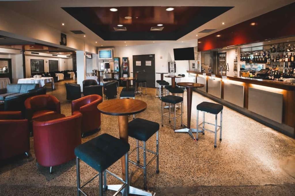 The bar at ISCW