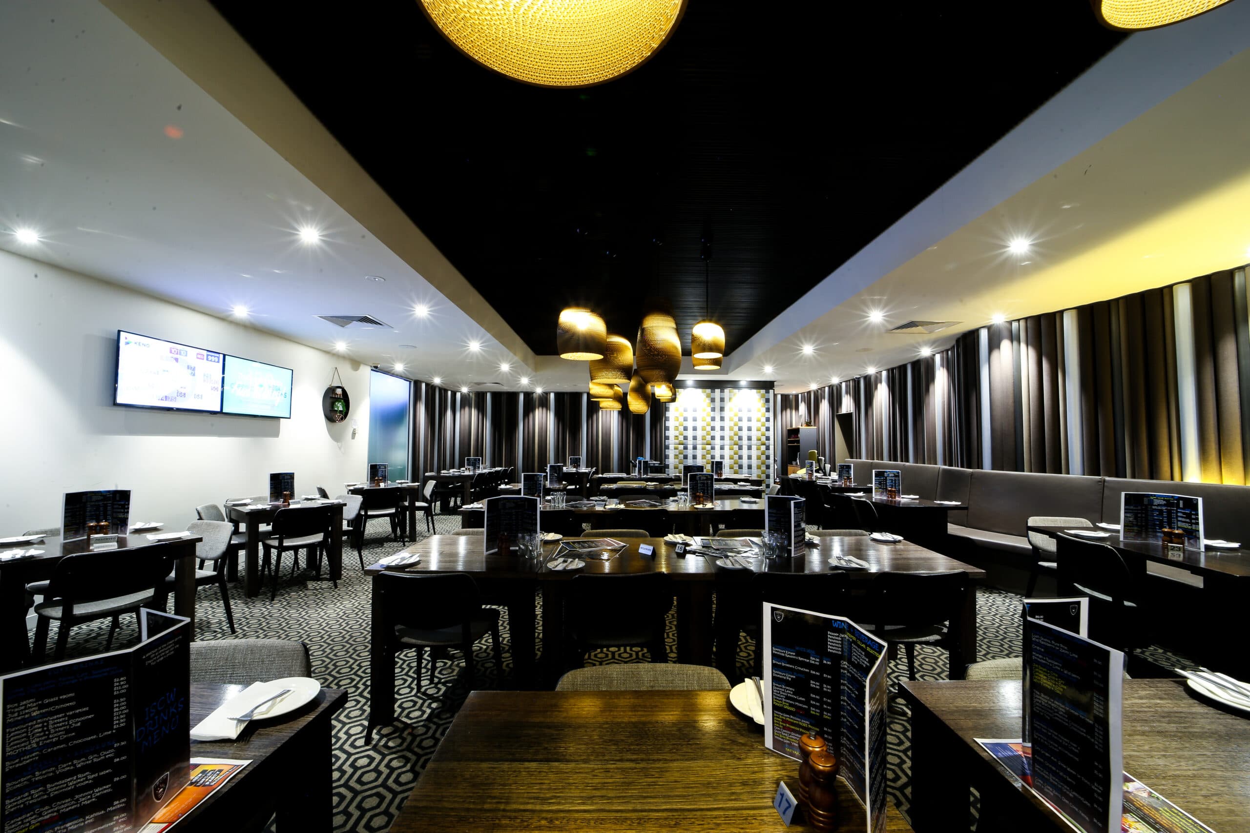 The restaurant and bar at the Italian Sports Club of Werribee