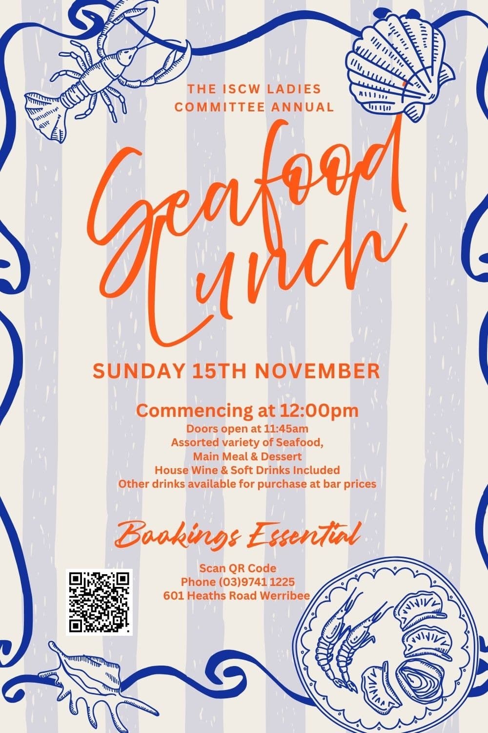 Annual Seafood Lunch 2026 poster