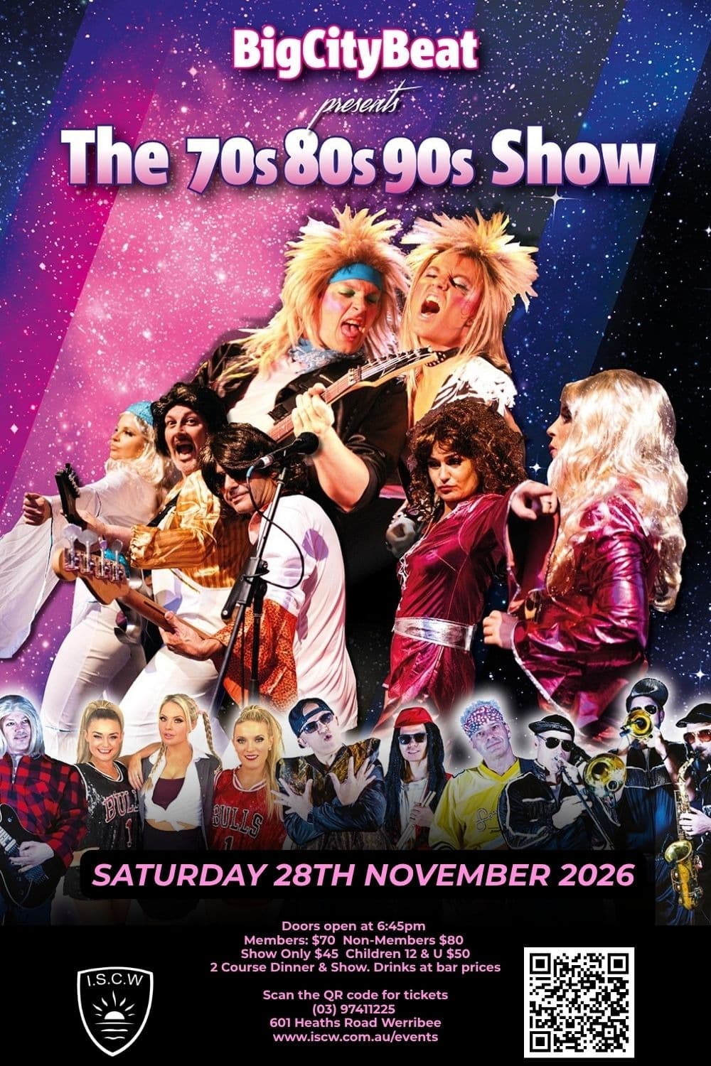 Big City Beat 70's 80's & 90's Show poster