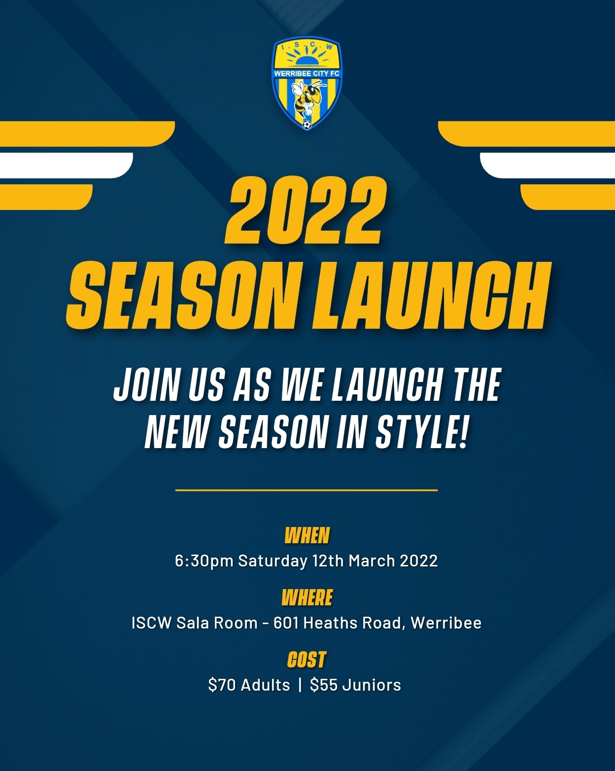ISCW 2022 season launch banner