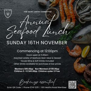 Ladies Committee - Annual Seafood Lunch 2025
