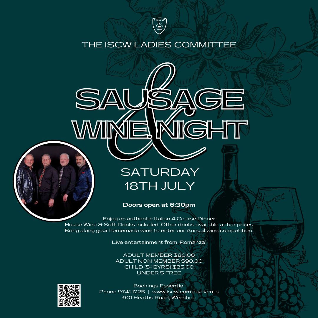 Sausage & Wine Night 2026
